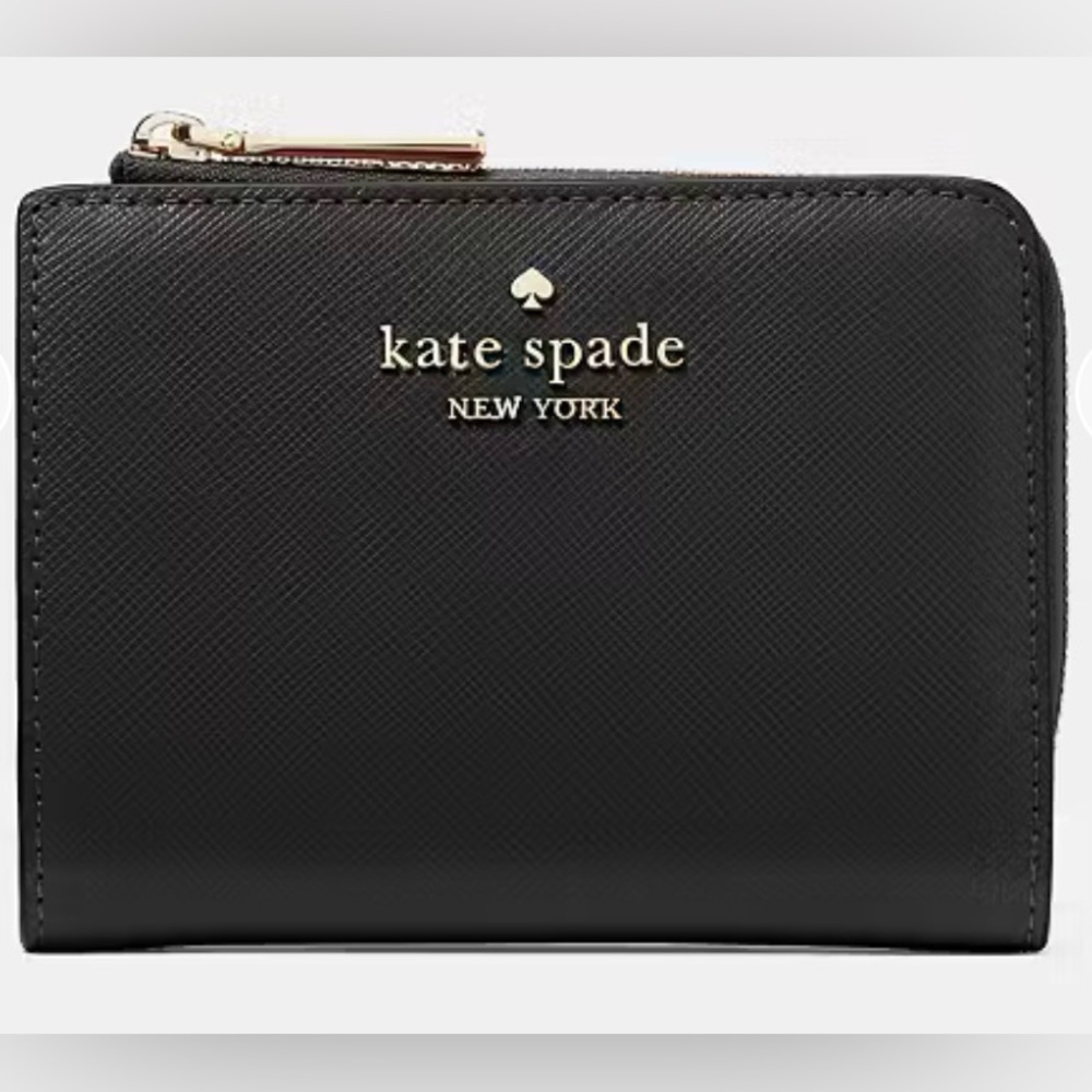 Kate Spade, Bi-fold, Zip, Wallet, Black